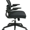 Office Star™ Deluxe AirGrid Mesh Mid-Back Chair, Black