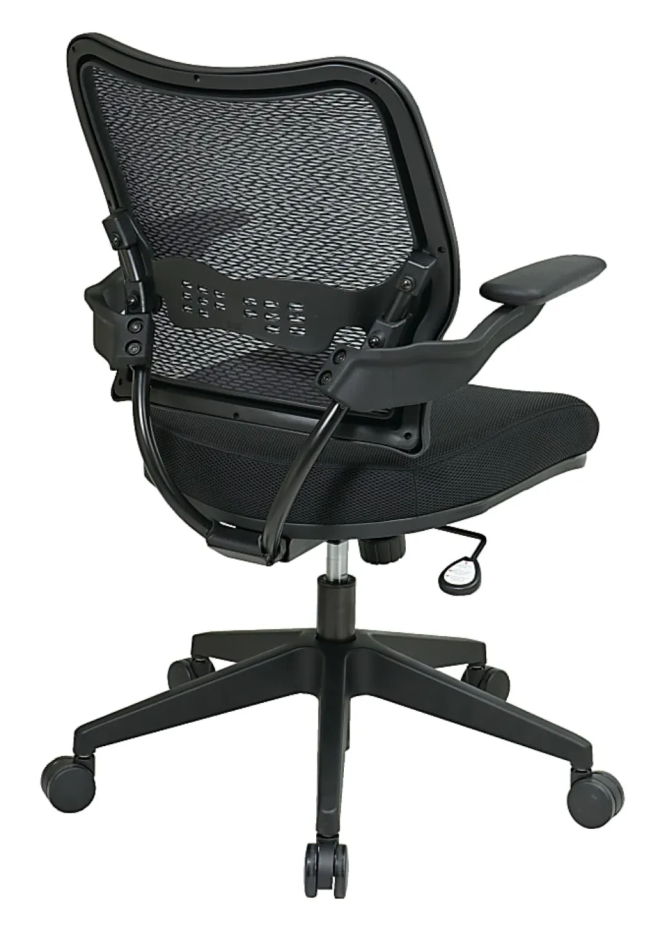 Office Star™ Deluxe AirGrid Mesh Mid-Back Chair, Black