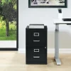Office Star™ 20"D Vertical 2-Drawer Locking File Cabinet, Black