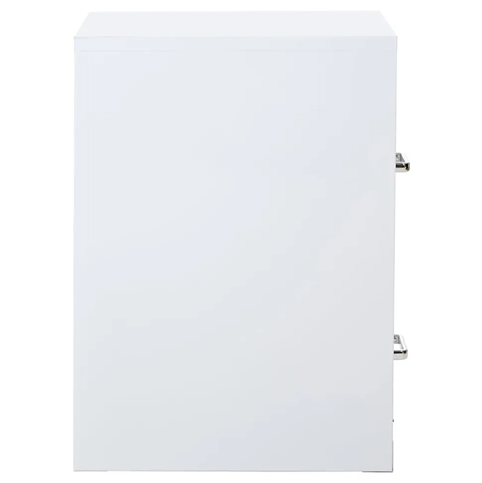 Office Star™ 20"D Vertical 2-Drawer Locking File Cabinet, White