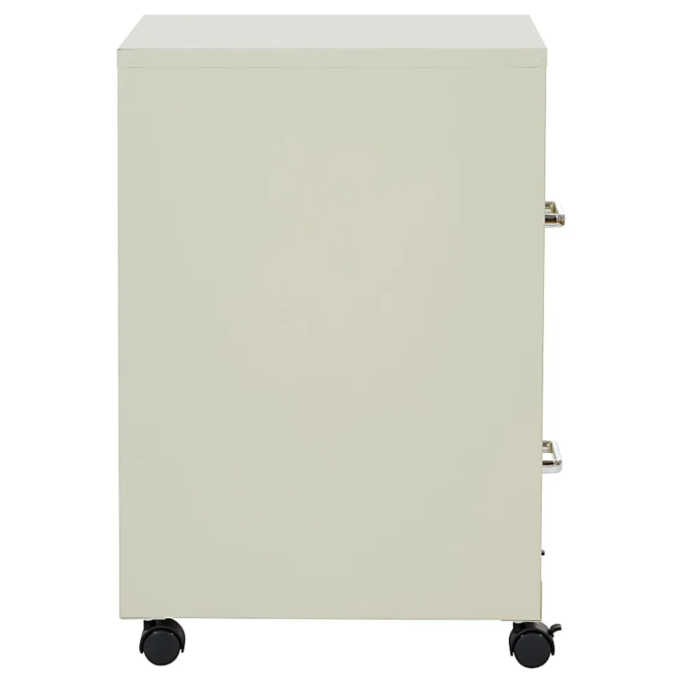 Office Star™ 20"D Vertical 2-Drawer Mobile Locking File Cabinet, Tan