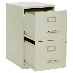 Office Starâ„¢ 20"D Vertical 2-Drawer Locking File Cabinet, Tan