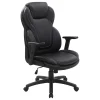 Office Star™ Ergonomic Leather High-Back Executive Office Chair, Flip, Black
