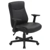 Office Star™ Executive Ergonomic Faux Leather Mid-Back Manager’s Chair, Black