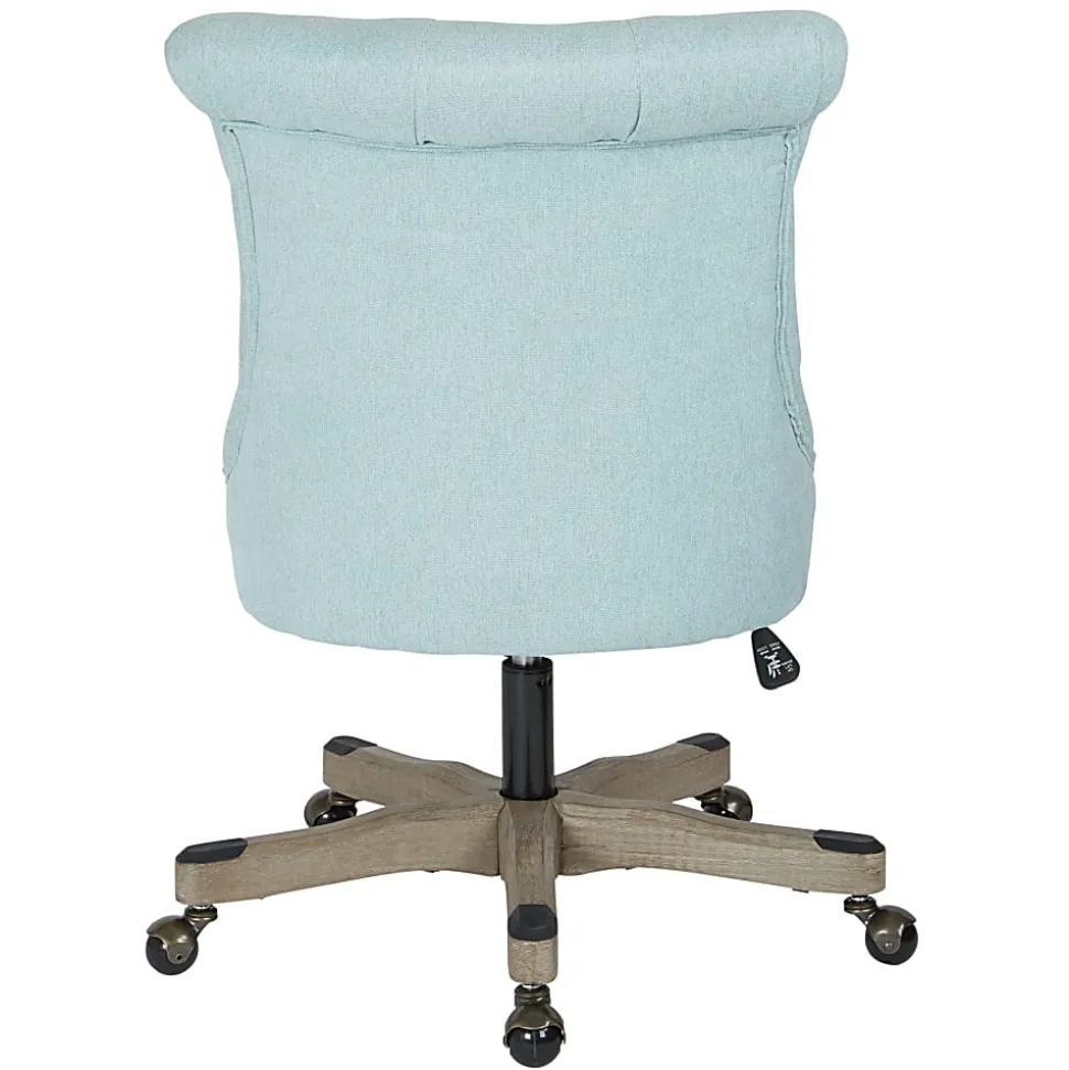 Office Star™ Hannah Tufted Office Chair, Mint/Gray