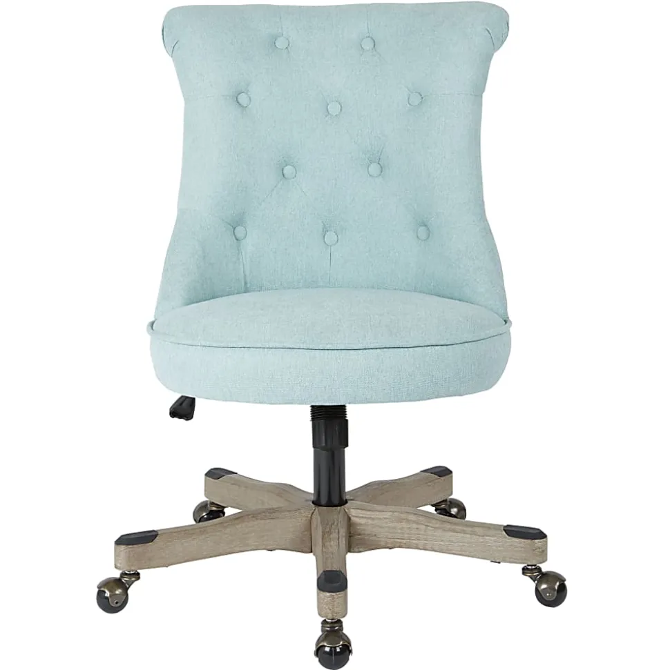 Office Star™ Hannah Tufted Office Chair, Mint/Gray