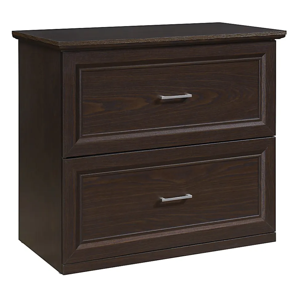 Office Star™ Jefferson 2-Drawer 31-1/4"W x 16-3/4"D Lateral File Cabinet With Lockdowel™ Fastening System, Espresso