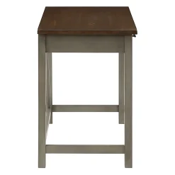 Office Star™ Milford 42"W Rustic Writing Desk, Slate Gray