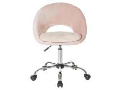 Office Star Milo Mid-Back Office Chair, Blush/Chrome