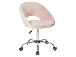 Office Star Milo Mid-Back Office Chair, Blush/Chrome