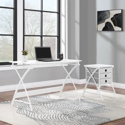 Office Star Olympic 48"W Computer Desk, White