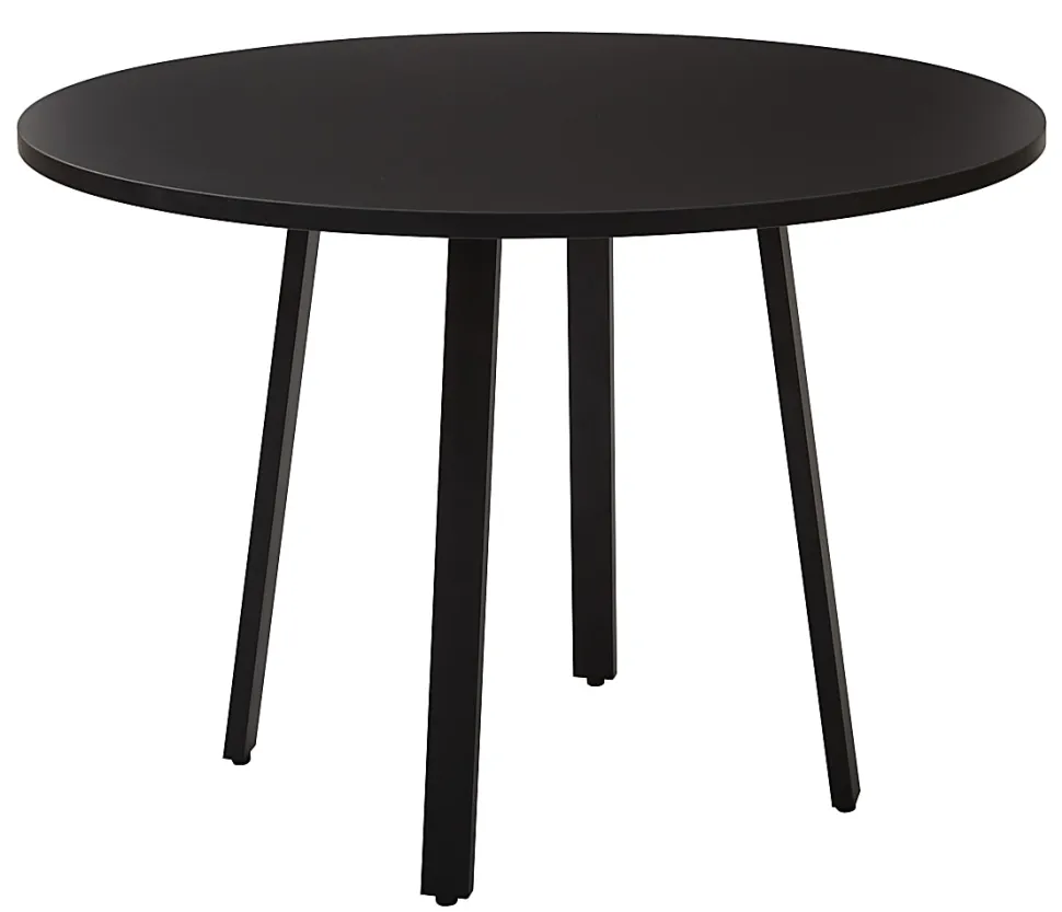 Office Star™ Prado Round Conference Table, 29-1/2”H x 42”W x 42”D, Black