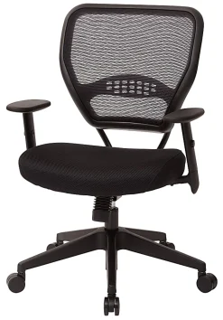 Office Star™ Professional Air Grid® Mid-Back Mesh Chair, Black
