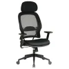 Office Star™ Professional Air Grid™ Mesh High-Back Office Chair With Headrest, Black