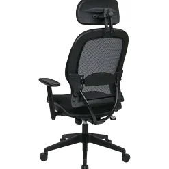 Office Star™ Professional Air Grid™ Mesh High-Back Office Chair With Headrest, Black