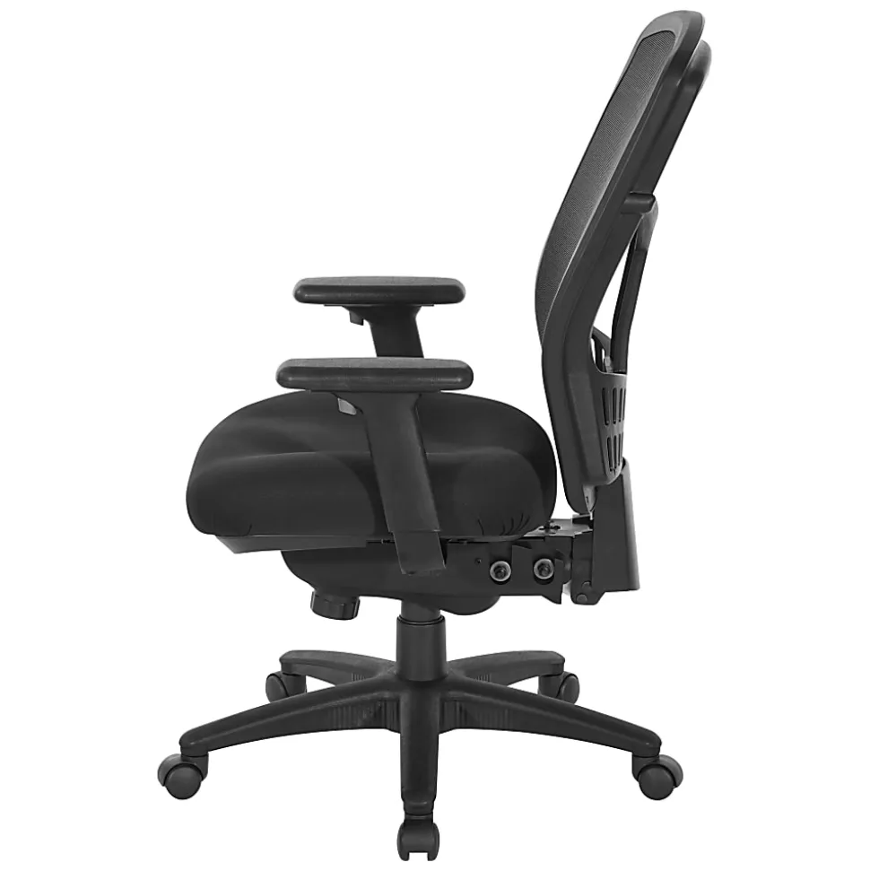Office Star™ ProGrid Fabric High-Back Adjustable Chair, Black