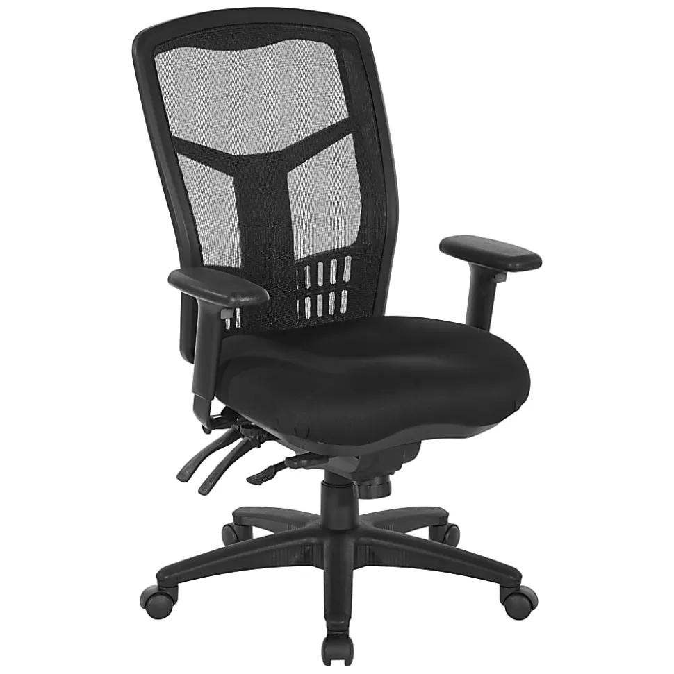 Office Star™ ProGrid Fabric High-Back Adjustable Chair, Black