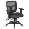 Office Star™ ProGrid Mid-Back Mesh Adjustable Chair, Black