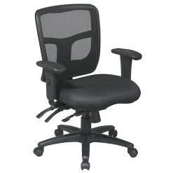 Office Star™ ProGrid Mid-Back Mesh Adjustable Chair, Black