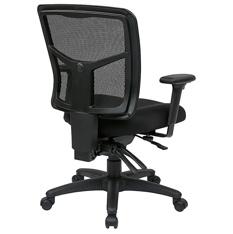 Office Star™ ProGrid Mid-Back Managers Chair, Coal