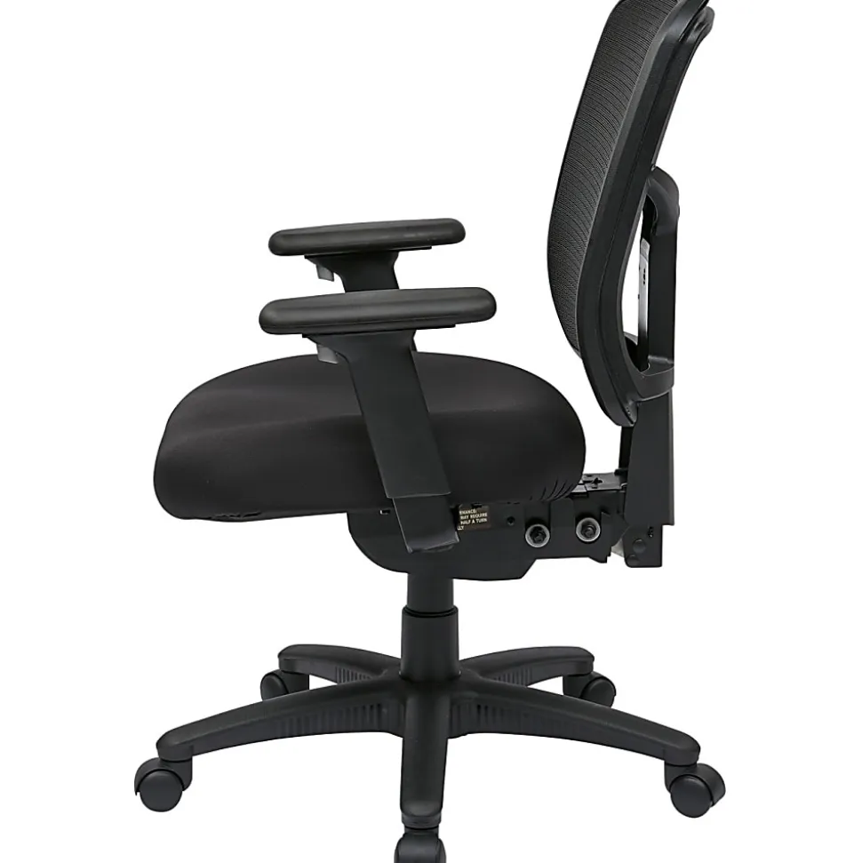 Office Star™ ProGrid Mid-Back Managers Chair, Coal