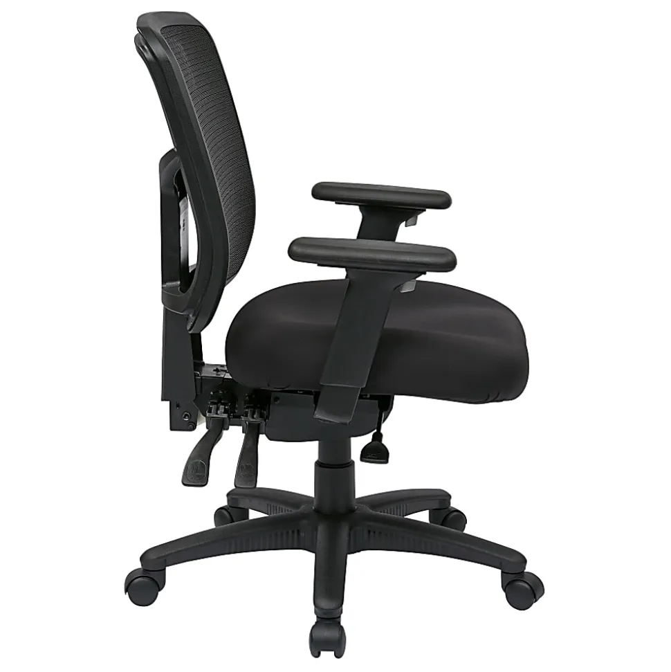 Office Star™ ProGrid Mid-Back Managers Chair, Coal
