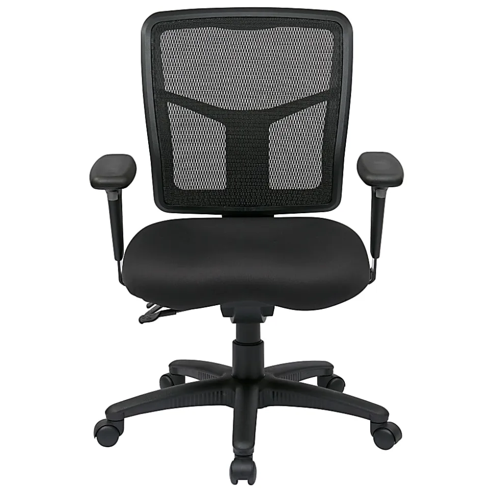 Office Star™ ProGrid Mid-Back Managers Chair, Coal