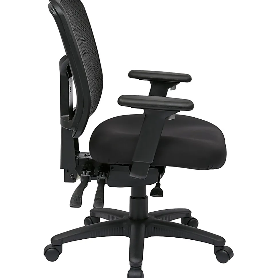 Office Star™ ProGrid Mid-Back Managers Chair, Coal
