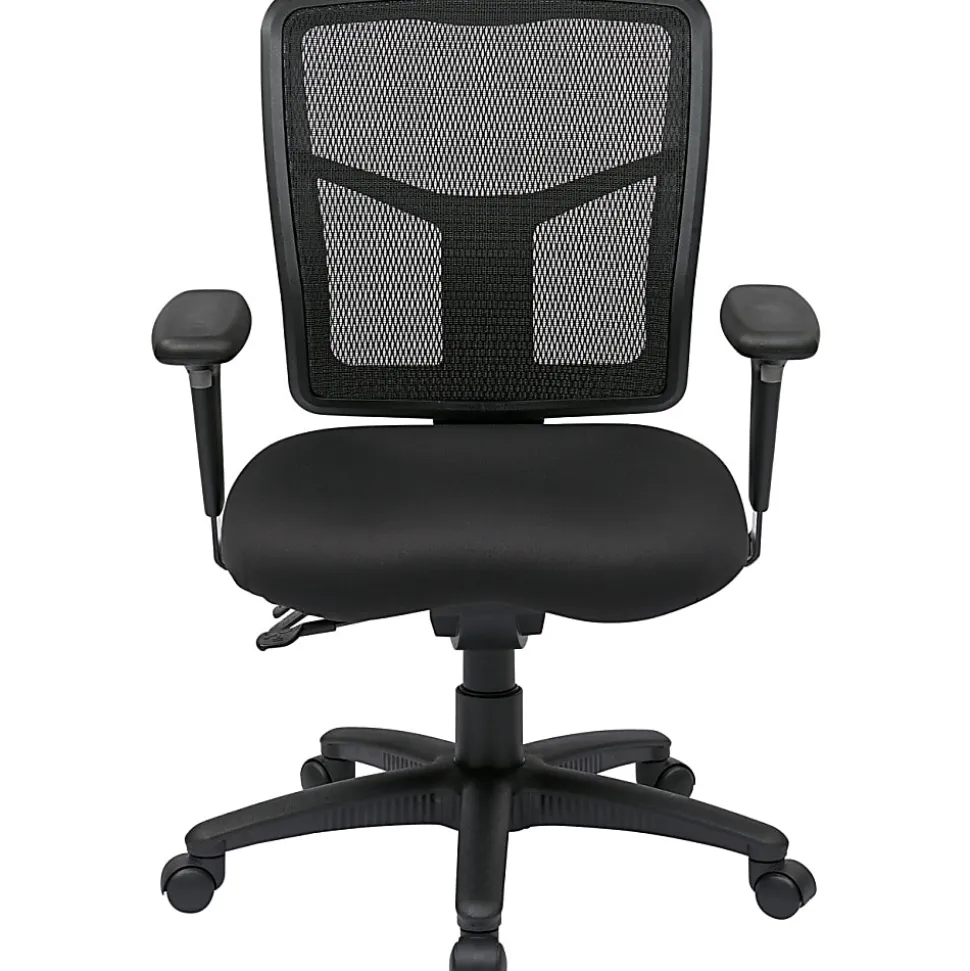 Office Star™ ProGrid Mid-Back Managers Chair, Coal