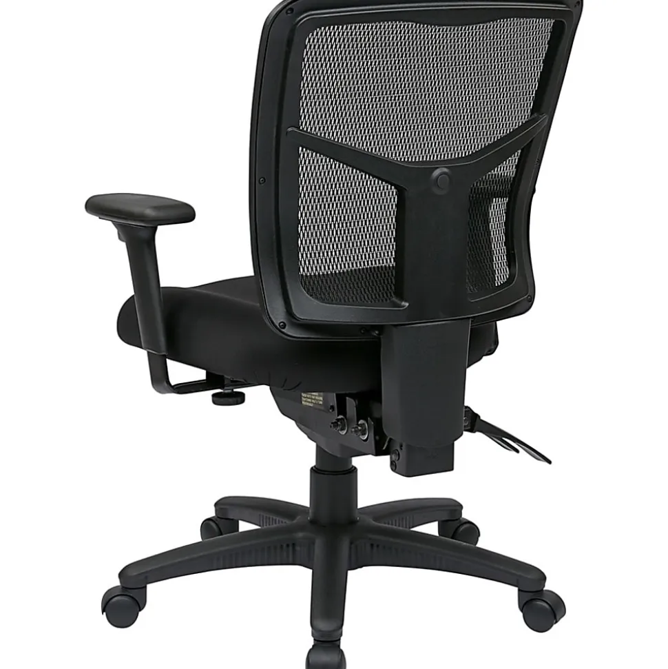 Office Star™ ProGrid Mid-Back Managers Chair, Coal
