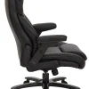 Office Star™ Pro-Line II™ Big & Tall Bonded Leather High-Back Chair With Arms, Black