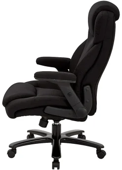 Office Star™ Pro-Line II Fabric High-Back Big And Tall Chair With Arms, Black