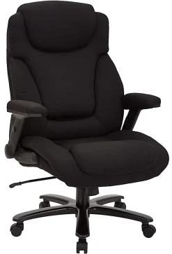 Office Star™ Pro-Line II Fabric High-Back Big And Tall Chair With Arms, Black