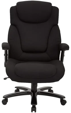 Office Star™ Pro-Line II Fabric High-Back Big And Tall Chair With Arms, Black