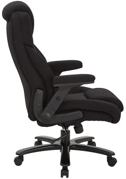Office Star™ Pro-Line II Fabric High-Back Big And Tall Chair With Arms, Black
