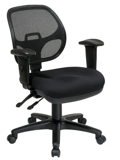 Office Star™ Pro-LineII Mid-Back Ergonomic Task Chair, Black
