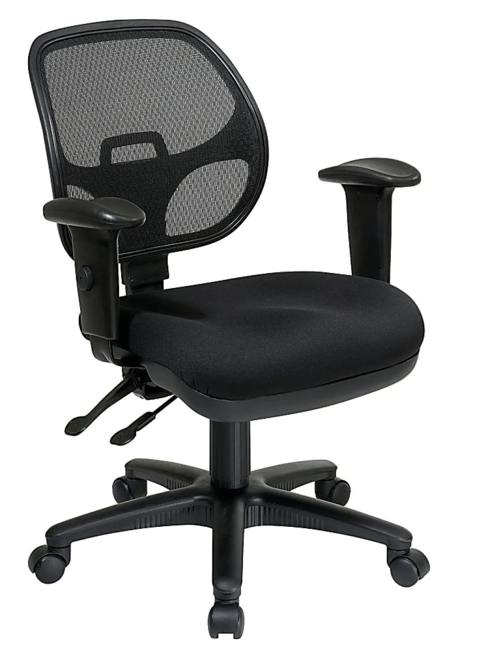 Office Star™ Pro-LineII Mid-Back Ergonomic Task Chair, Black