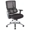 Office Star Pro Line II Pro X996 Vertical Mesh High Back Chair, Black/Coal Black FreeFlex /Polished Aluminum
