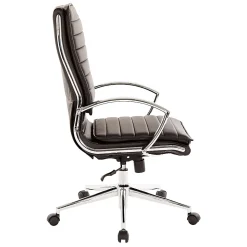 Office Star™ Pro-Line II™ SPX Bonded Leather High-Back Chair, Black/Chrome