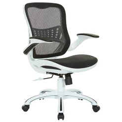 Office Star™ Riley Ergonomic Mesh Mid-Back Office Chair, Black