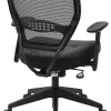 Office Star™ Space Seating Bonded Leather Mid-Back Chair, Black