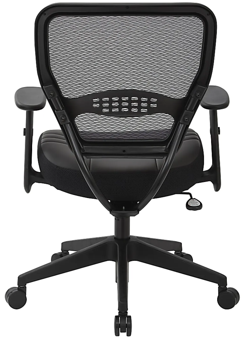 Office Star™ Space Seating Bonded Leather Mid-Back Chair, Black