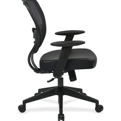 Office Star™ Space Seating Bonded Leather Mid-Back Chair, Black