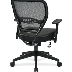 Office Star™ Space Seating Bonded Leather Mid-Back Chair, Black