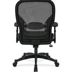 Office Star™ Space Seating Bonded Leather/Mesh High-Back Chair, Black/Gunmetal