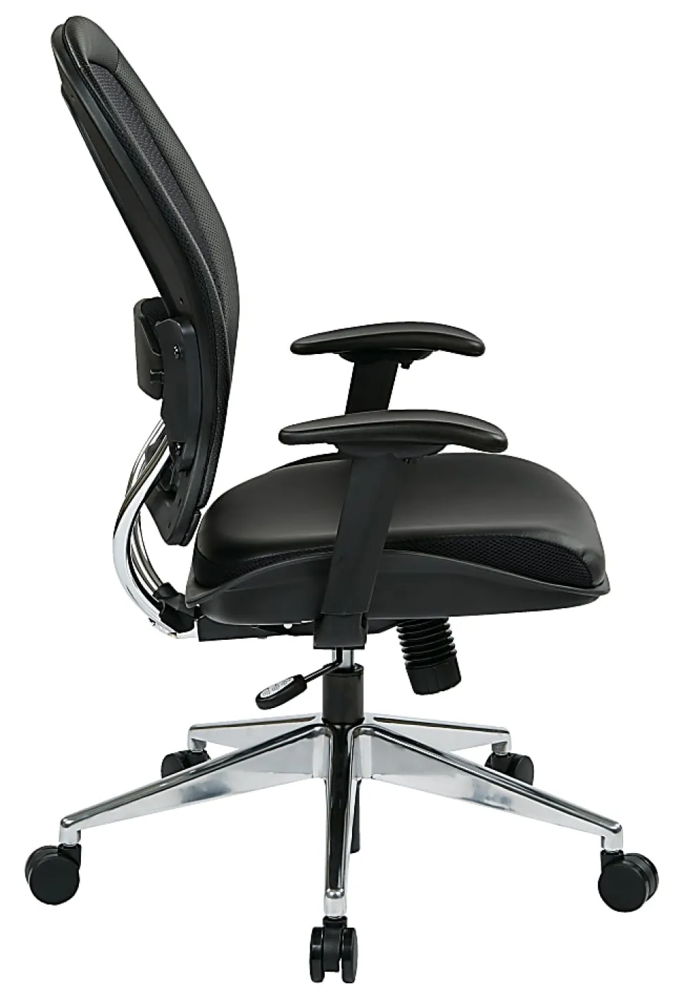 Office Star™ Space Seating Ergonomic Mesh High-Back Chair, Black/Silver