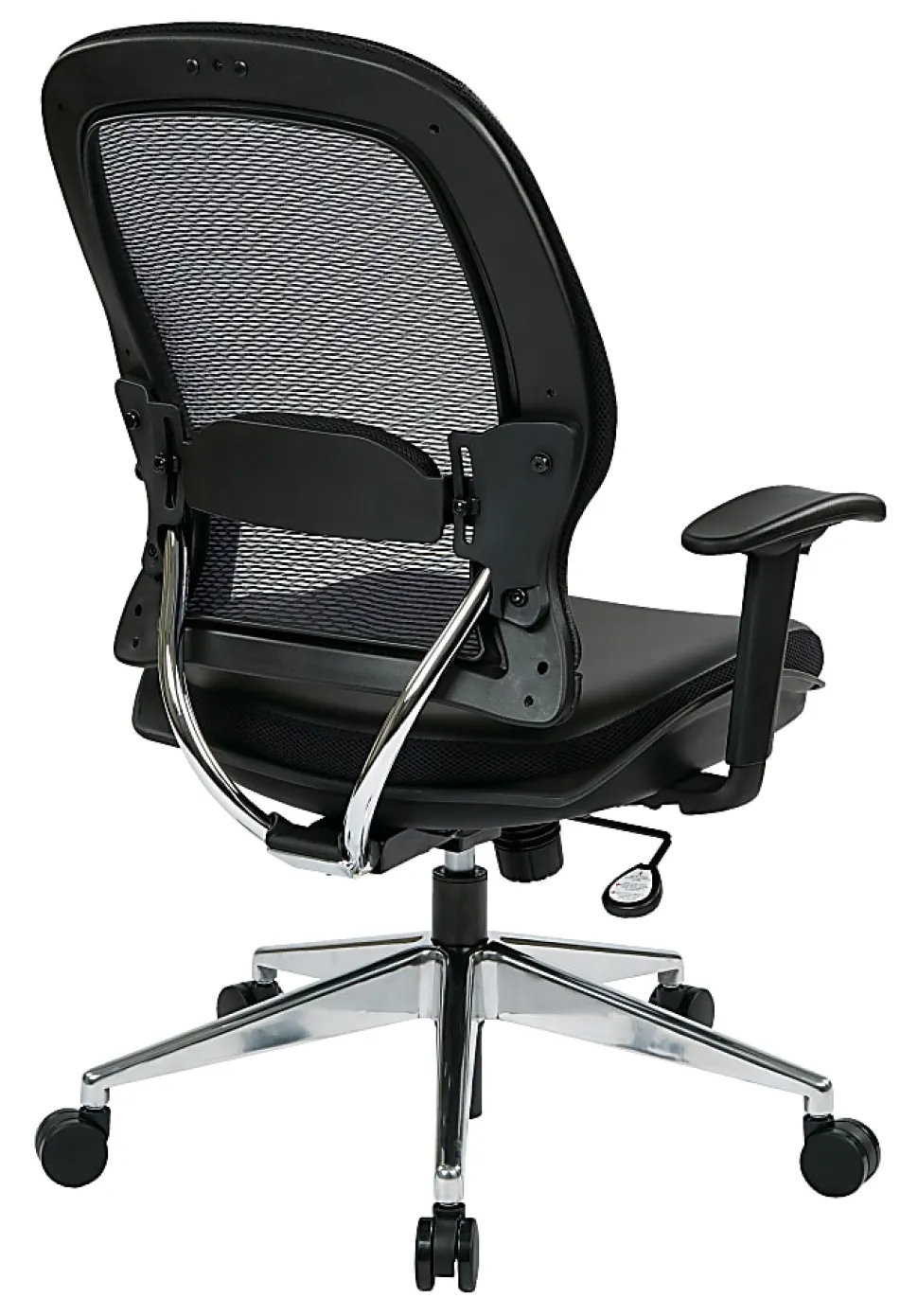Office Star™ Space Seating Ergonomic Mesh High-Back Chair, Black/Silver