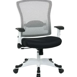Office Star™ Space Seating Mesh Mid-Back Chair, Black/White