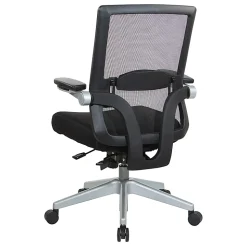 Office Star™ Space Seating 867 Series Ergonomic Mesh Mid-Back Manager's Chair, Black/Silver