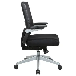 Office Star™ Space Seating 867 Series Ergonomic Mesh Mid-Back Manager's Chair, Black/Silver